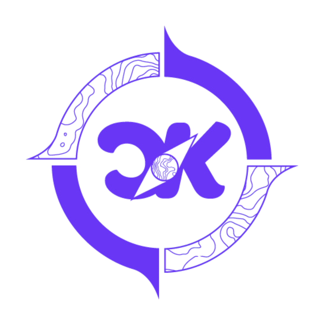 Creatief Kompas logo—a purple circular arrow with stylised K, partner organisation of Ilaisa Music