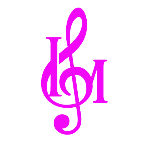 Ilaisa Music logo—stylised I and M merged with a treble clef in vibrant purple